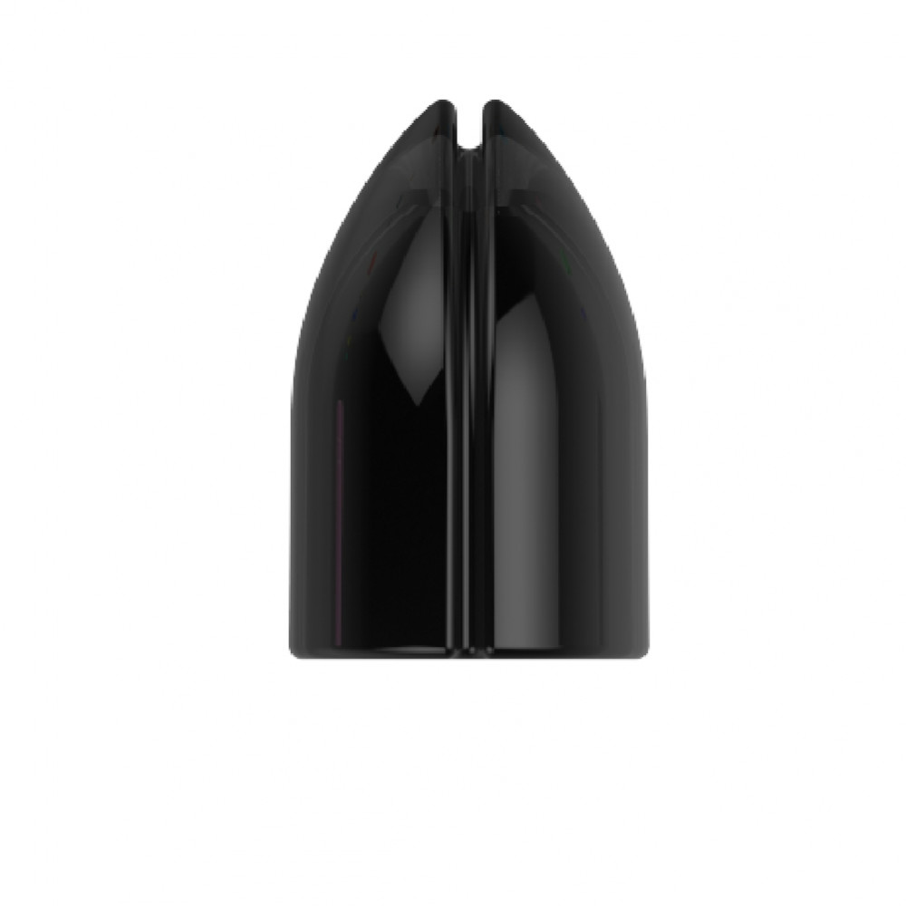 Kroužky na násadky L-Style Shell Lock Ring plastové, průsvitné černé, 6ks