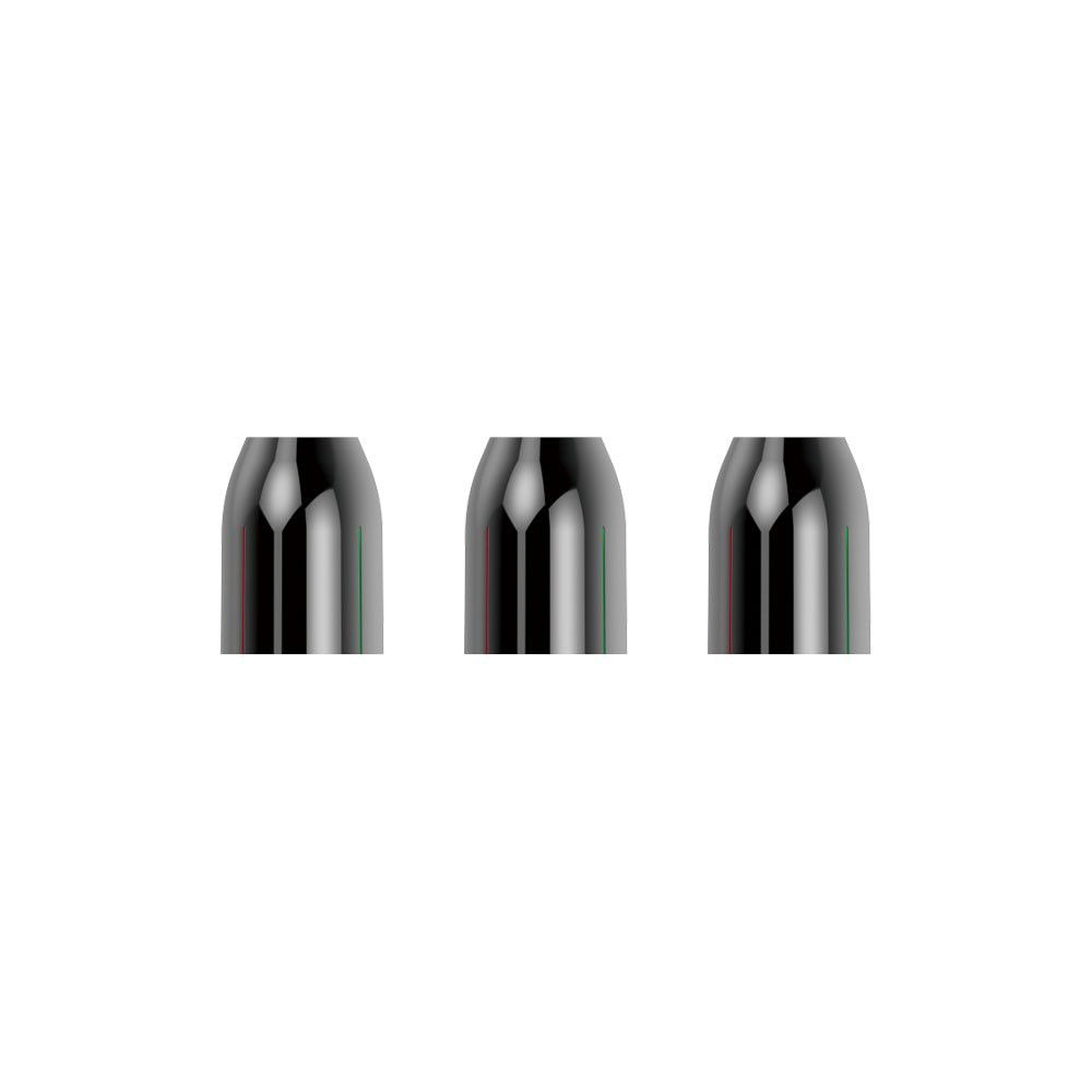 Kroužky na násadky L-Style Premium Champagne Ring kovové, černé, 3ks