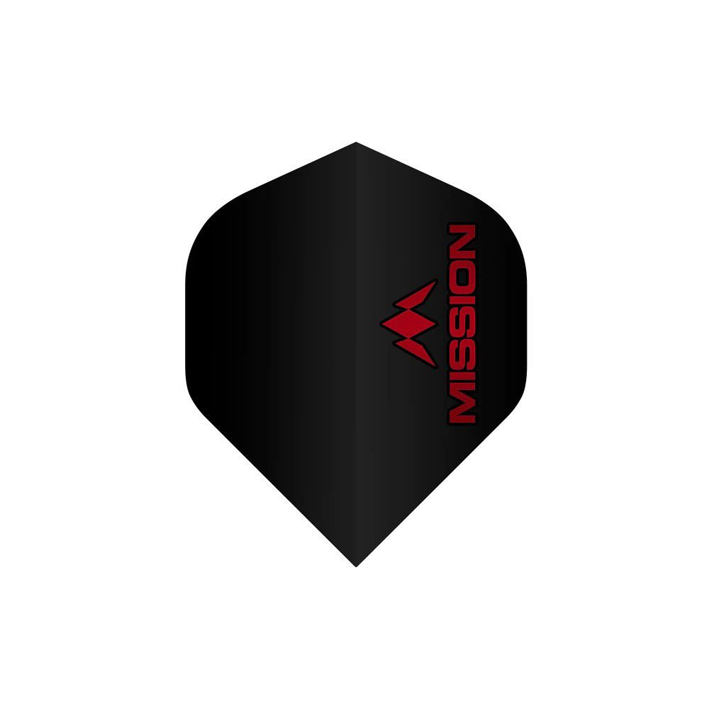 Letky na šipky Mission Logo červené, No2, 100 mikronové