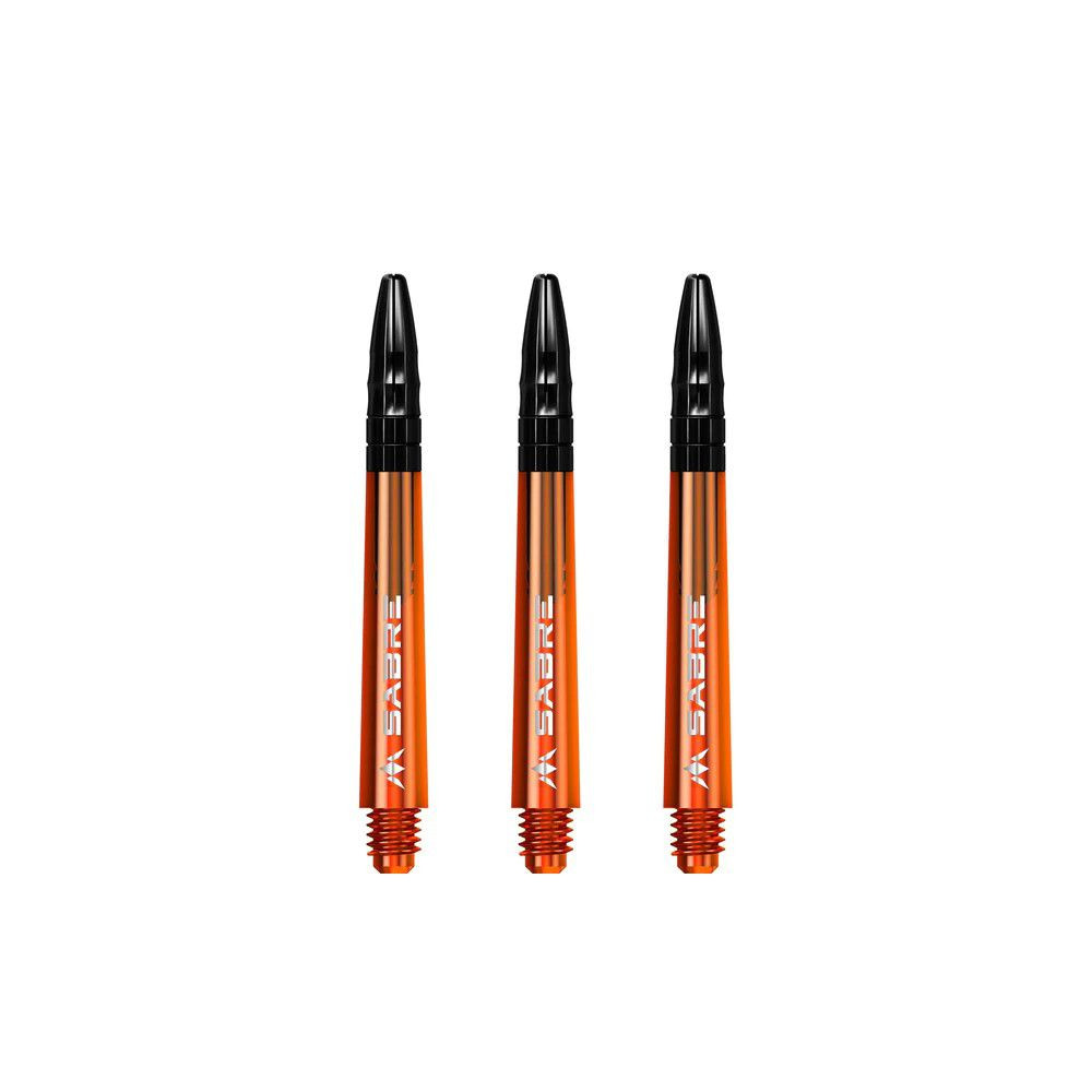 Násadky na šipky Mission Sabre oranžové kovový top, střední+ 44,5mm