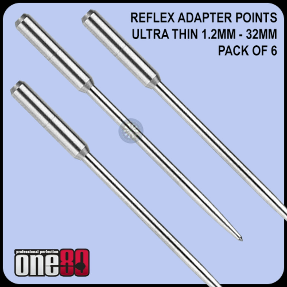 Hroty na šipky ONE80 steel Re-Flex Point s adapterem do standardních šipek