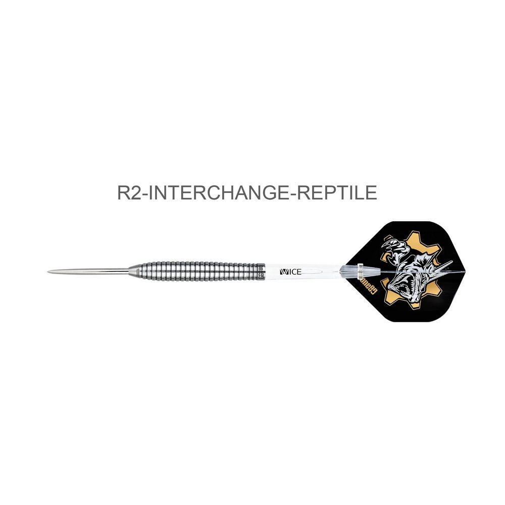Šipky ONE80 steel R2 Interchange Re-ptile 24g, 90% wolfram
