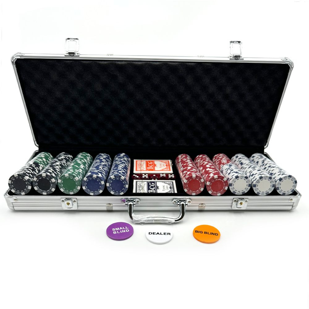 Gamecenter Poker set DICE 500 ks, 11,5g žetony, hliníkový kufřík