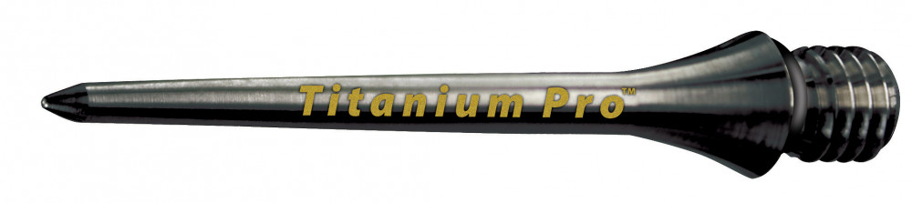 Hroty na šipky TARGET Titanium steel, kovové 30mm, černé závit 2BA