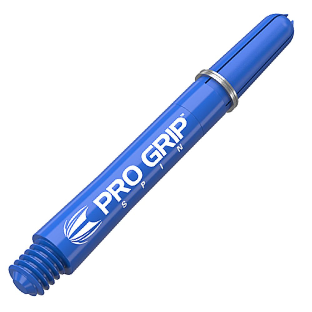 Násadky na šipky TARGET Pro Grip Spin střední 41mm, modré, 9 ks