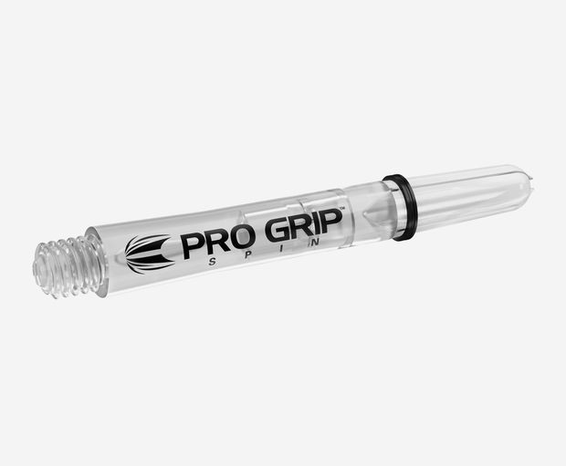 Násadky na šipky TARGET Pro Grip Spin otočné průhledné, krátké, 34 mm, 9 ks