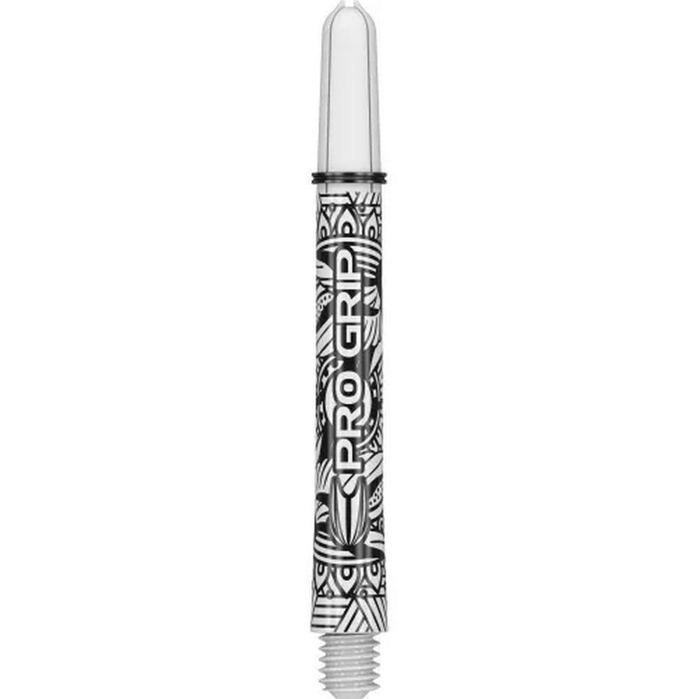 Násadky na šipky TARGET Ink Pro Grip, bílé plastové, krátké, 34 mm, 9 ks