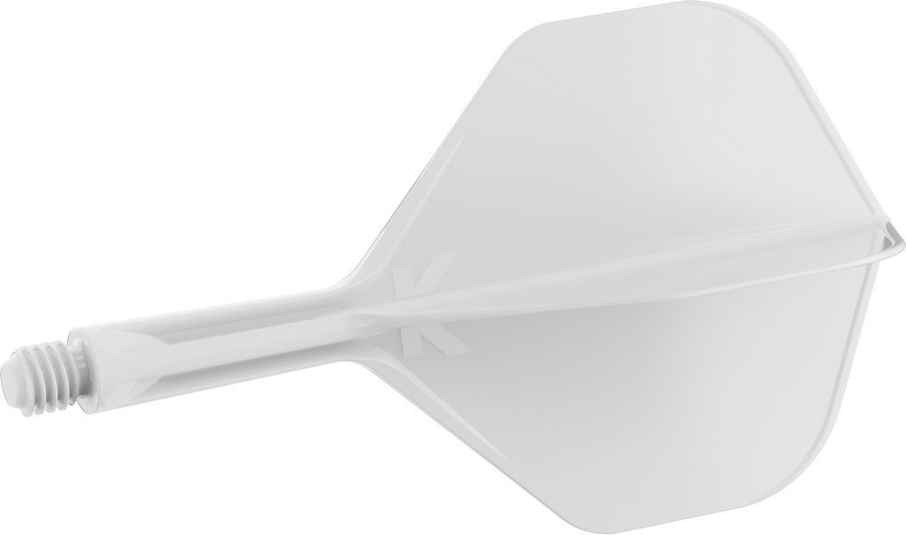 Target K-Flex bílé, No2 letky a krátké násadky na šipky
