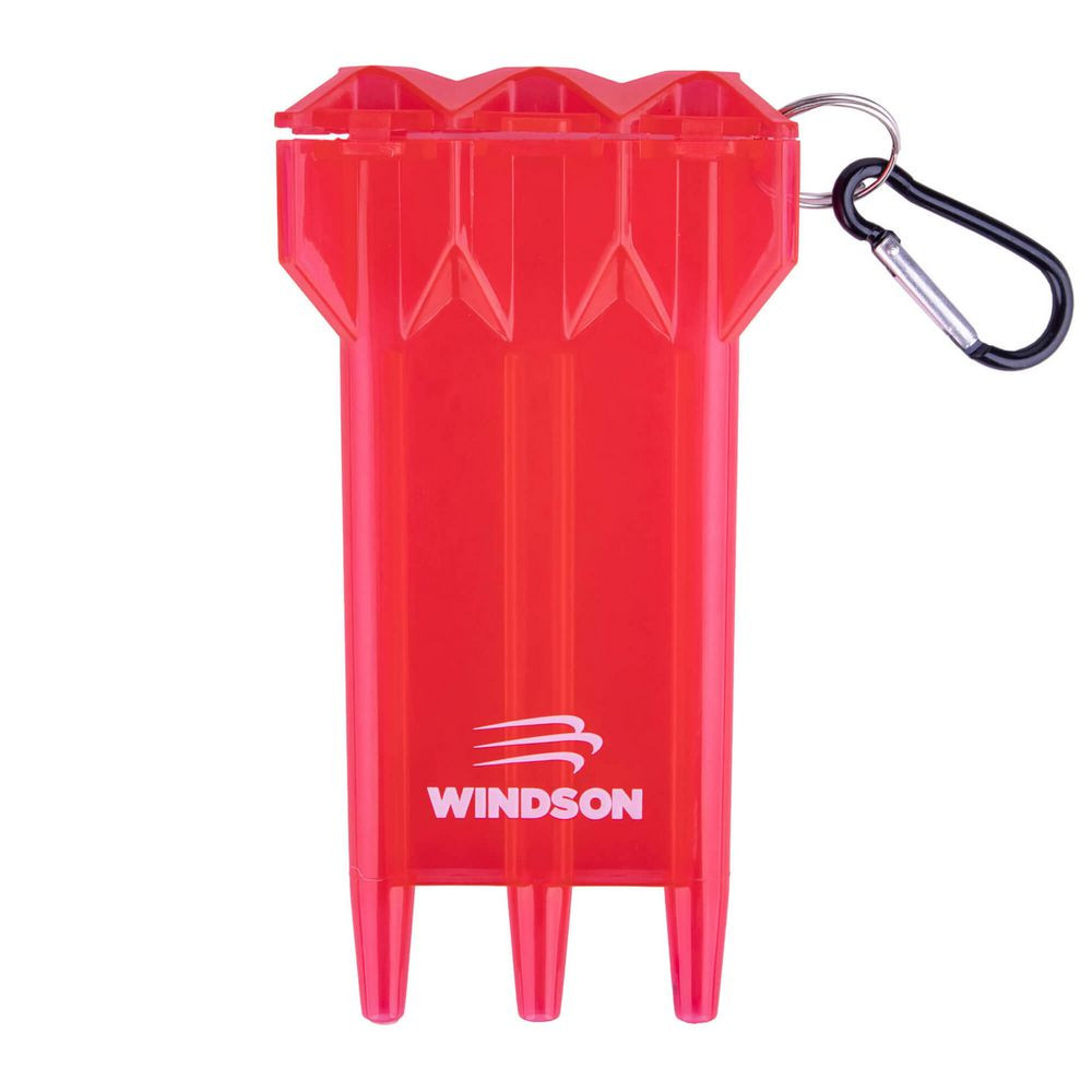 Plastové pouzdro na šipky Windson Casepet, červené